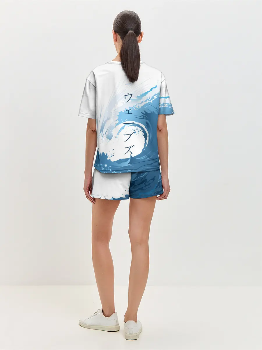 Женская пижама с шортами / WAVE | ВОЛНЫ