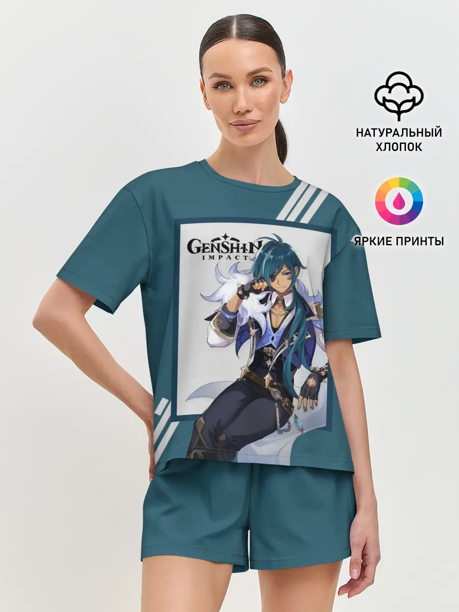 Женская пижама с шортами / Кэйа - Genshin Impact