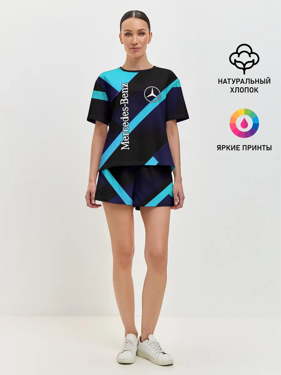 Женская пижама с шортами / Mercedes Benz