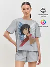 Женская пижама с шортами / Logo and Mikasa