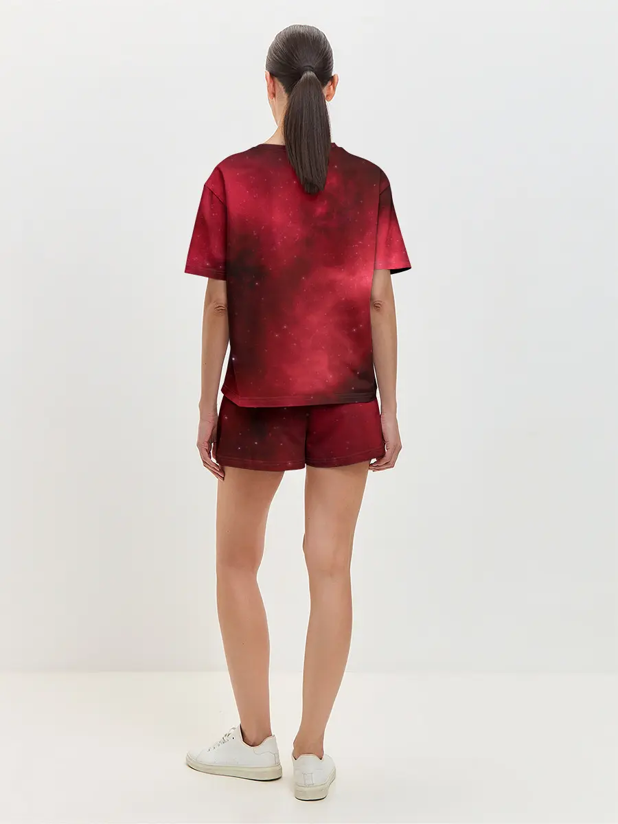 Женская пижама с шортами / Космическая пыль