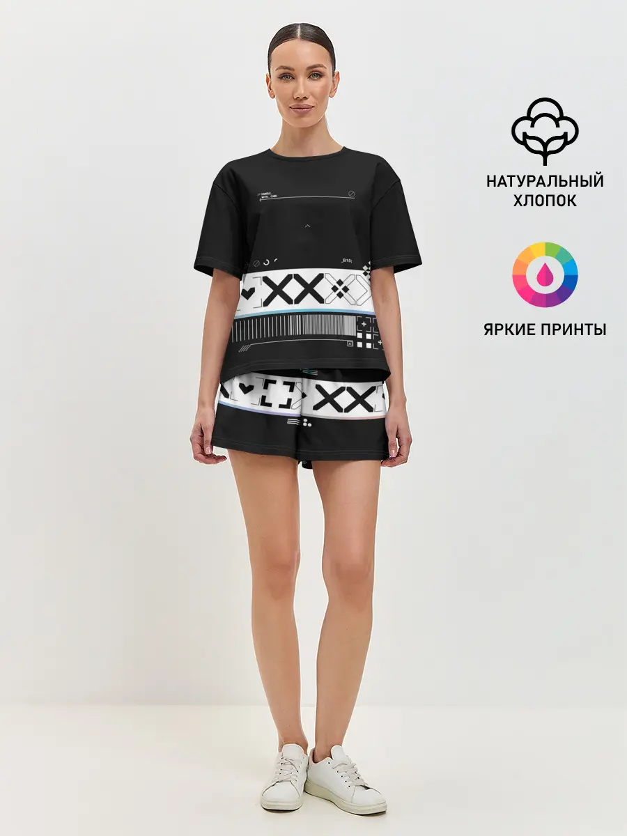 Женская пижама с шортами / Printstream | Поток информации