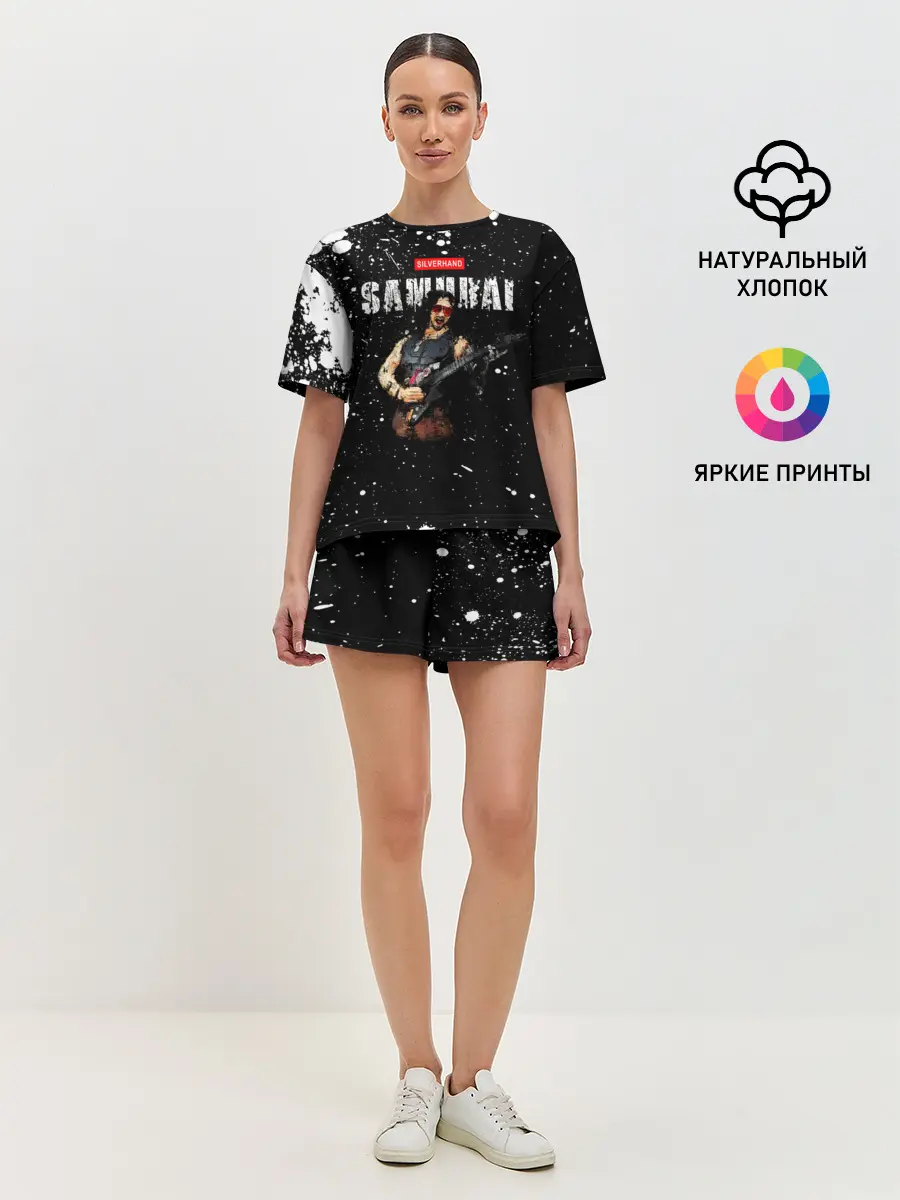 Женская пижама с шортами / SAMURAI Cyberpunk 2077