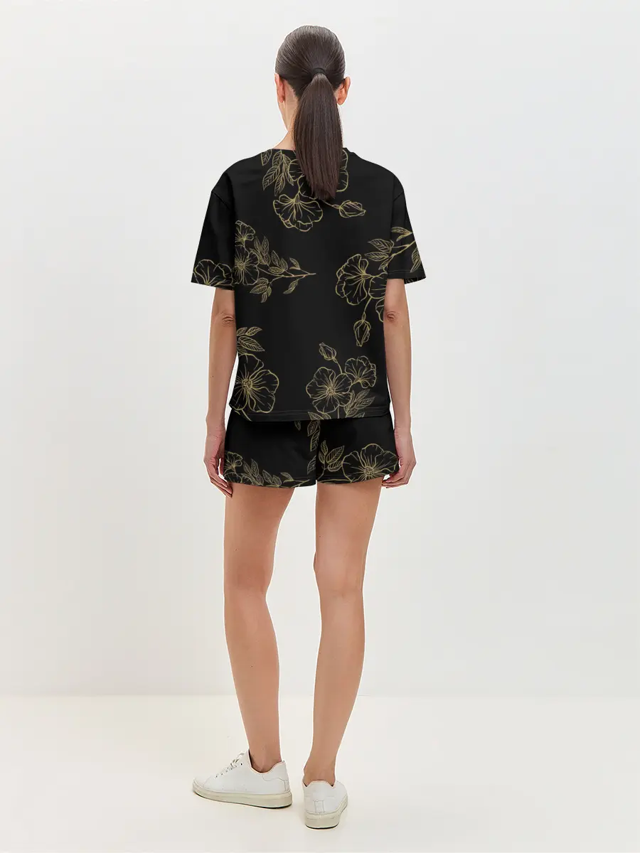 Женская пижама с шортами / Весенняя ночь