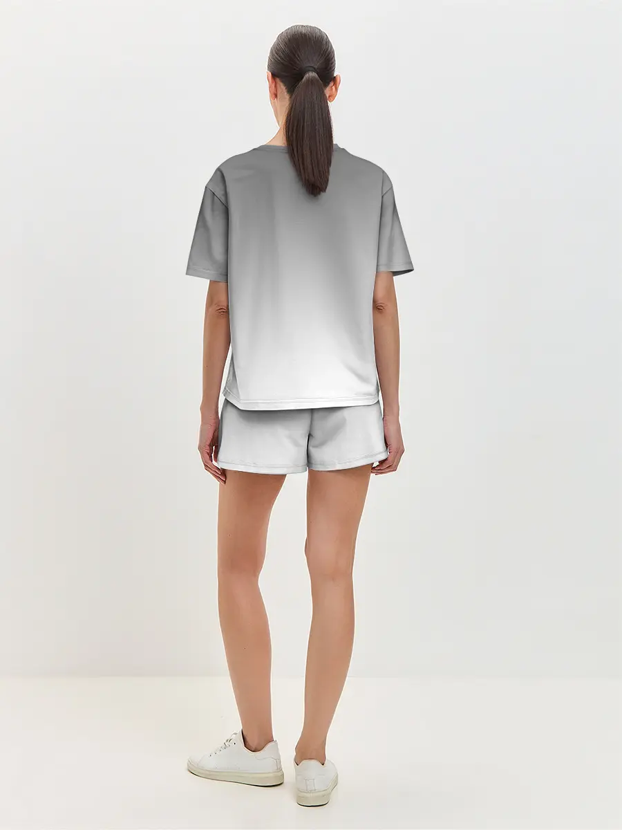 Женская пижама с шортами / маска сова смерть череп