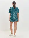 Женская пижама с шортами / Цветы