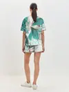 Женская пижама с шортами / Цветок