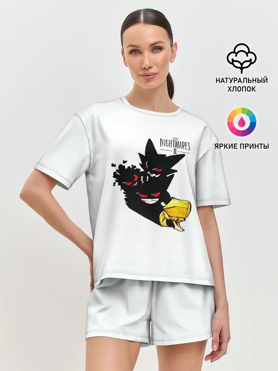 Женская пижама с шортами / Little Nightmares 2 тень