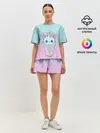 Женская пижама с шортами / пузырьковый коточай