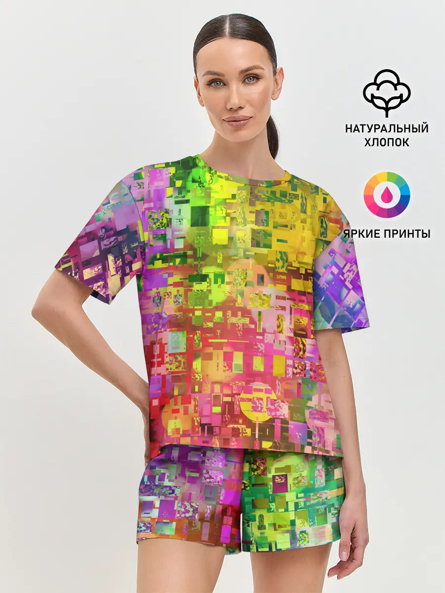 Женская пижама с шортами / Системный сбой