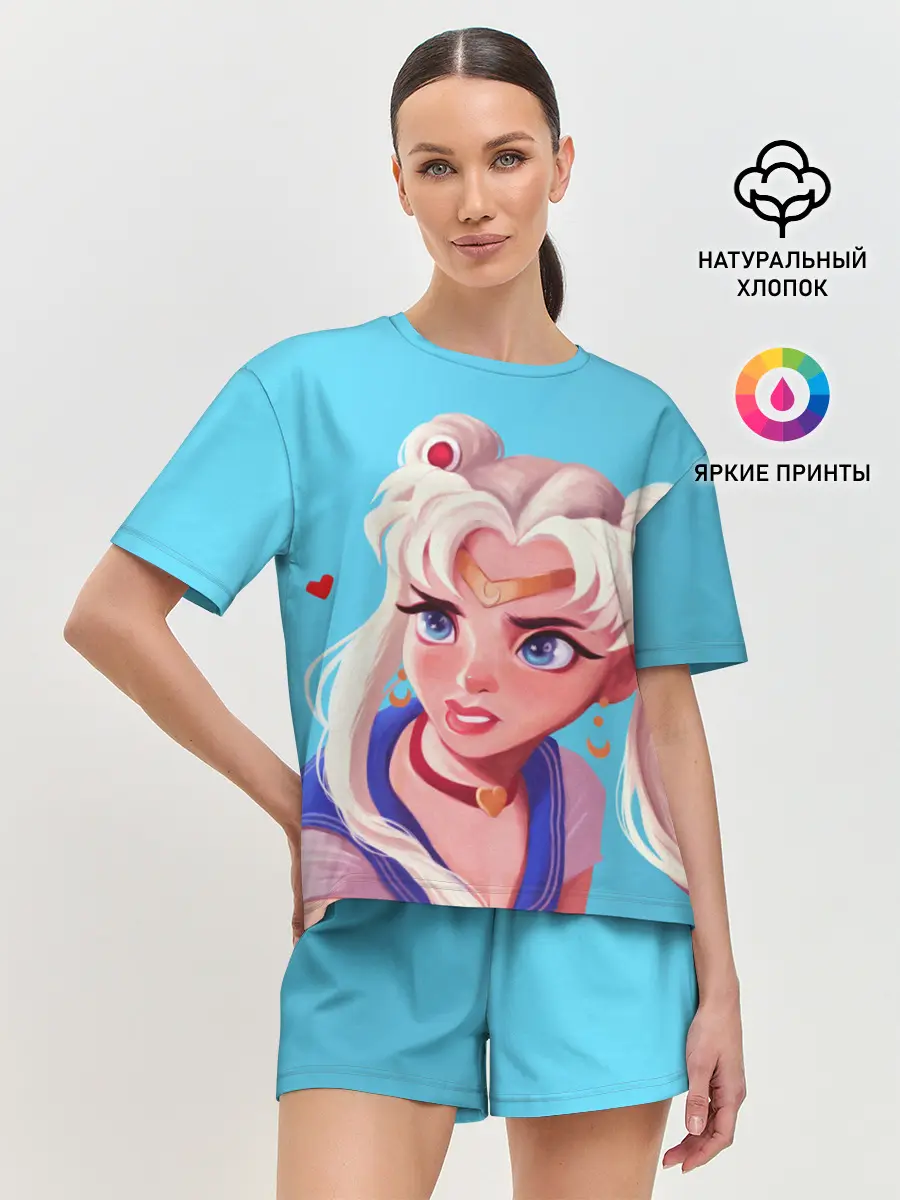 Женская пижама с шортами / Sailor Moon | Сейлор Мун