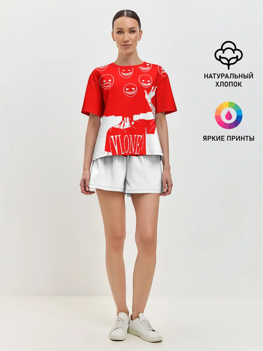 Женская пижама с шортами / многоголовый v love