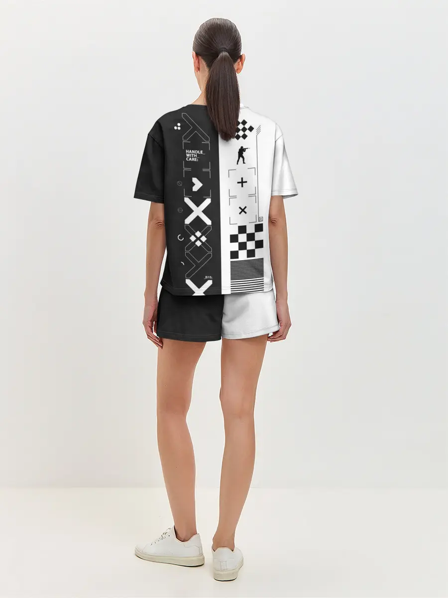 Женская пижама с шортами / Printstream | Поток информации