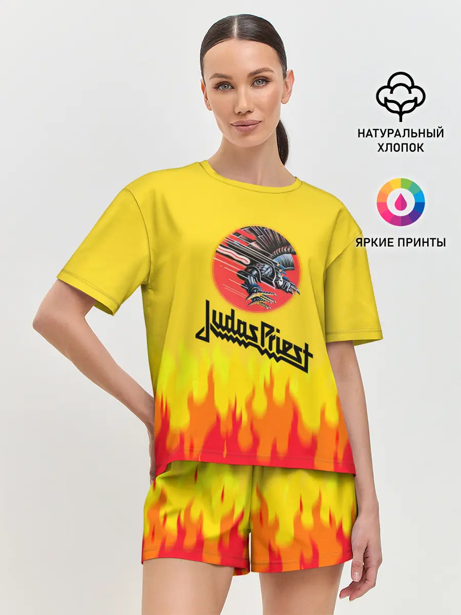 Женская пижама с шортами / Джудас Прист: Бог металла.