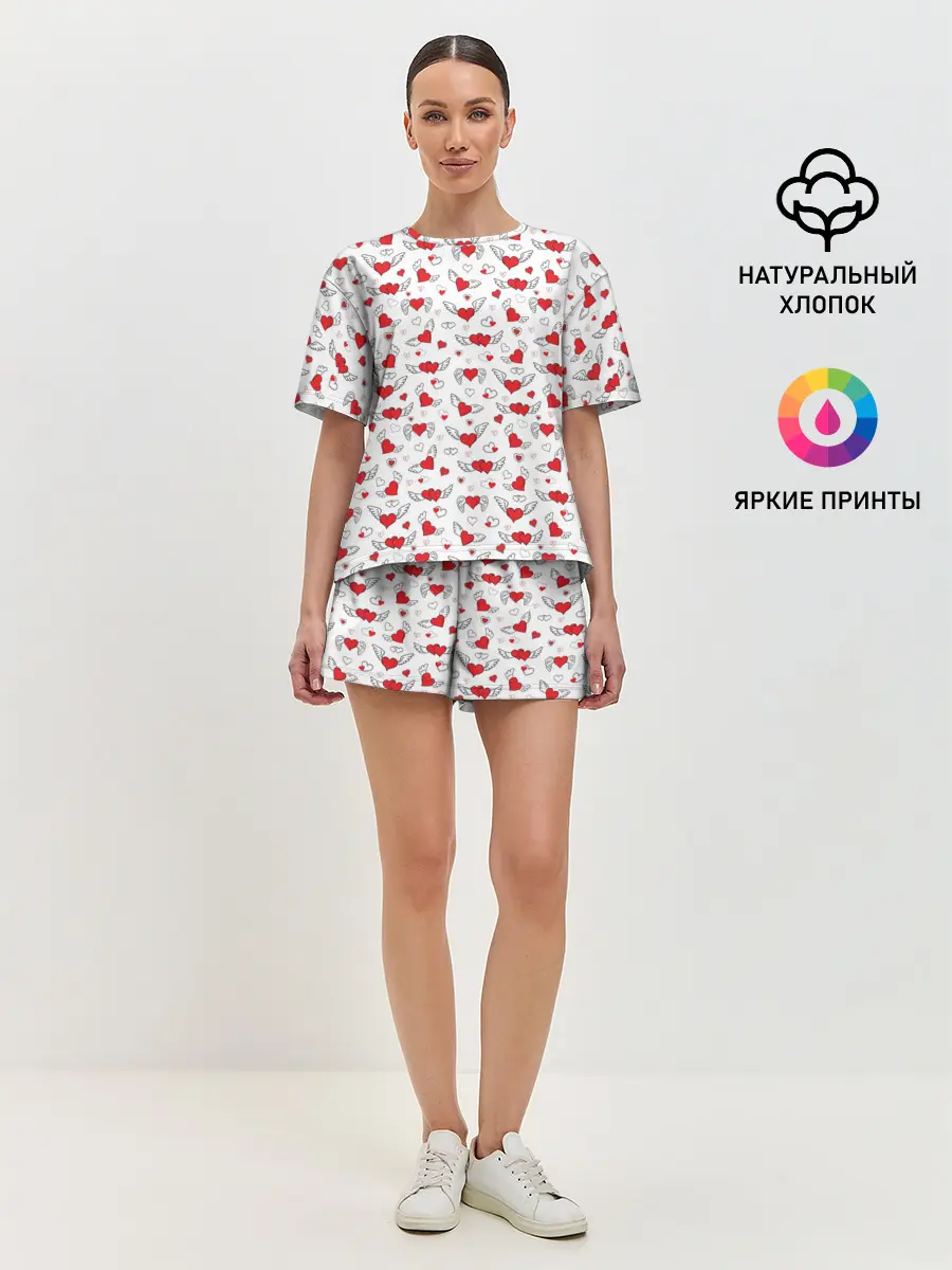 Женская пижама с шортами / Love