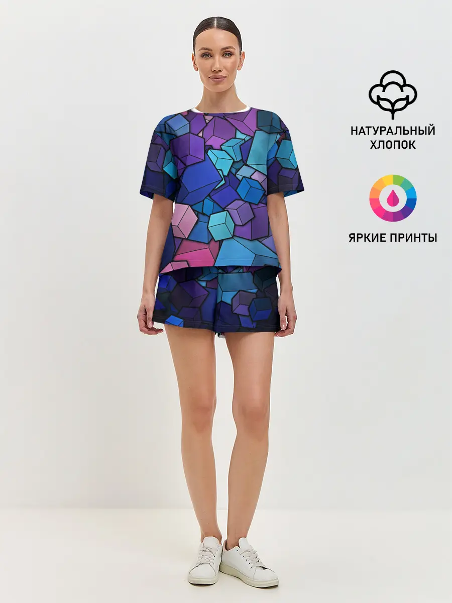 Женская пижама с шортами / Vector-Shape