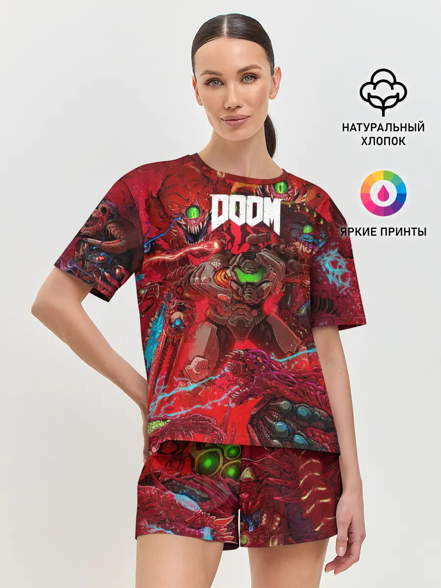 Женская пижама с шортами / Doom | Палач Рока