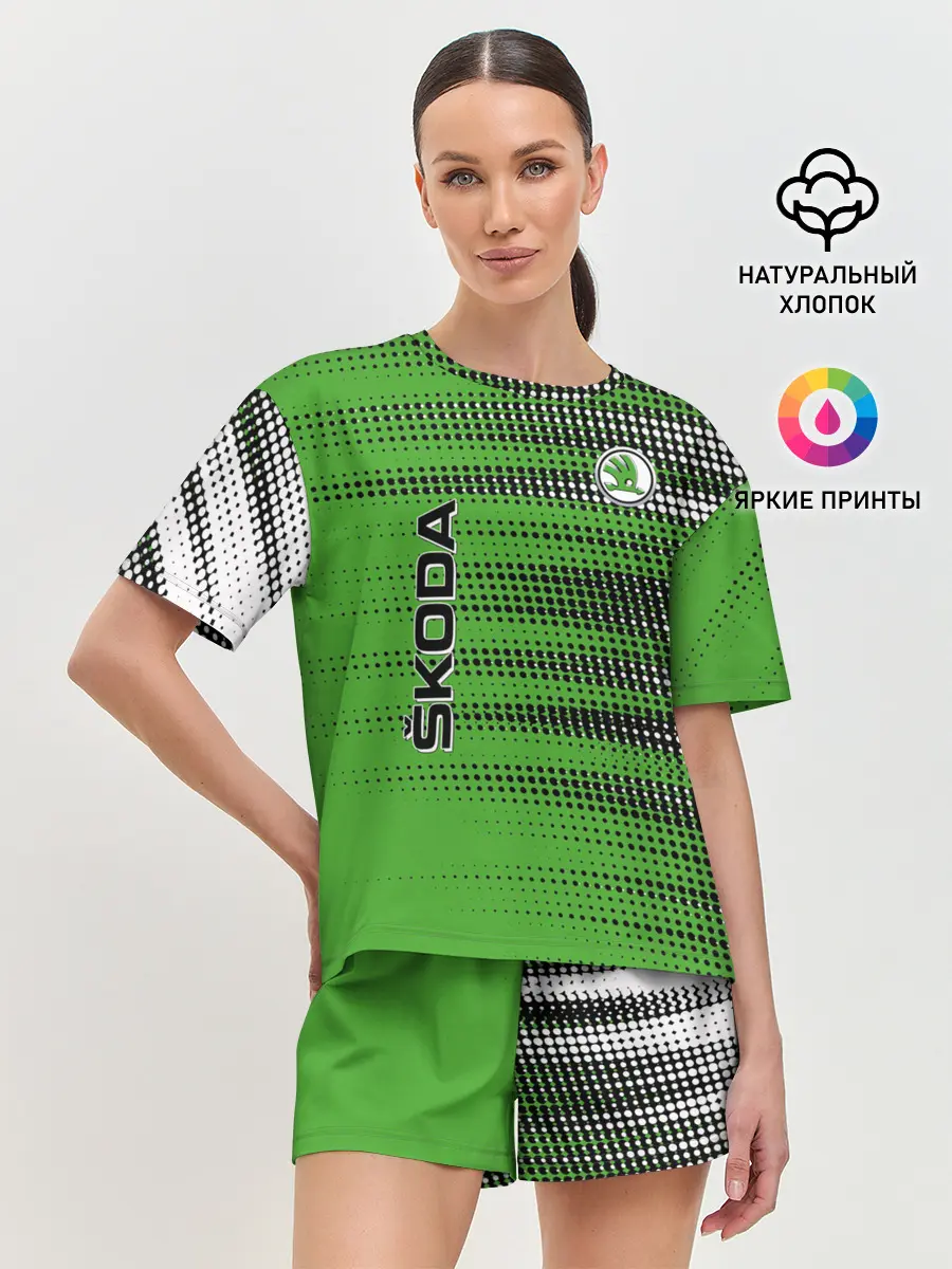 Женская пижама с шортами / SKODA