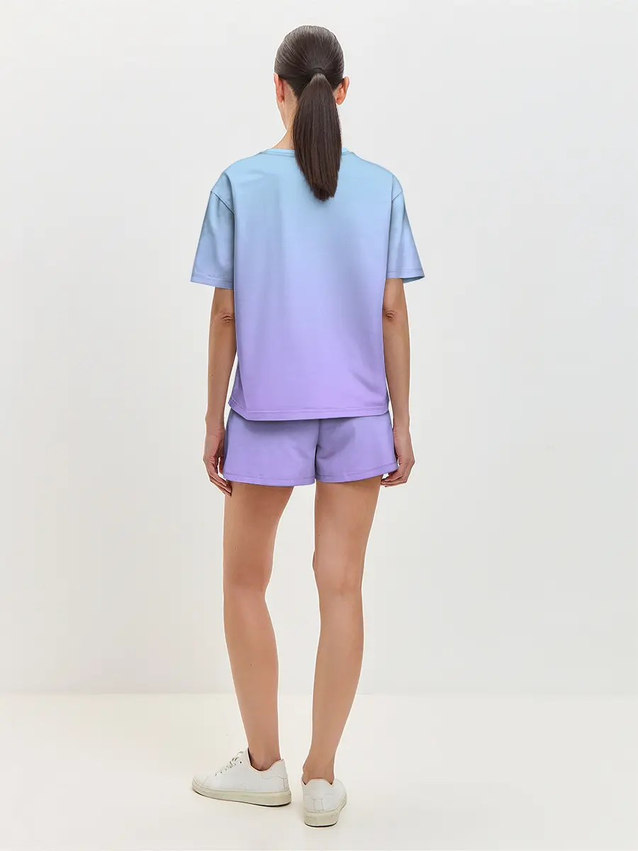 Женская пижама с шортами / ноты краски музыканту