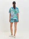 Женская пижама с шортами / цветочный узор