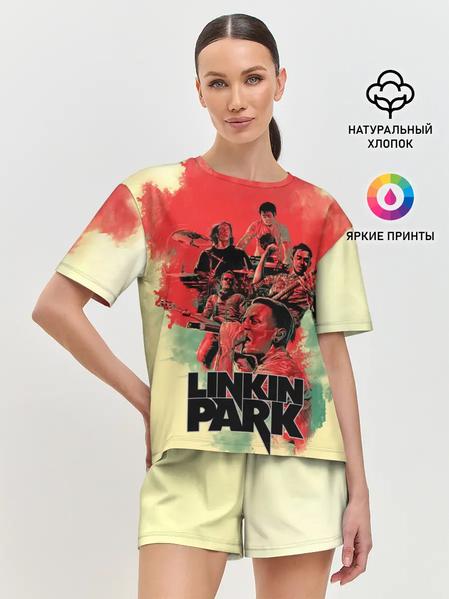 Женская пижама с шортами / LINKIN PARK