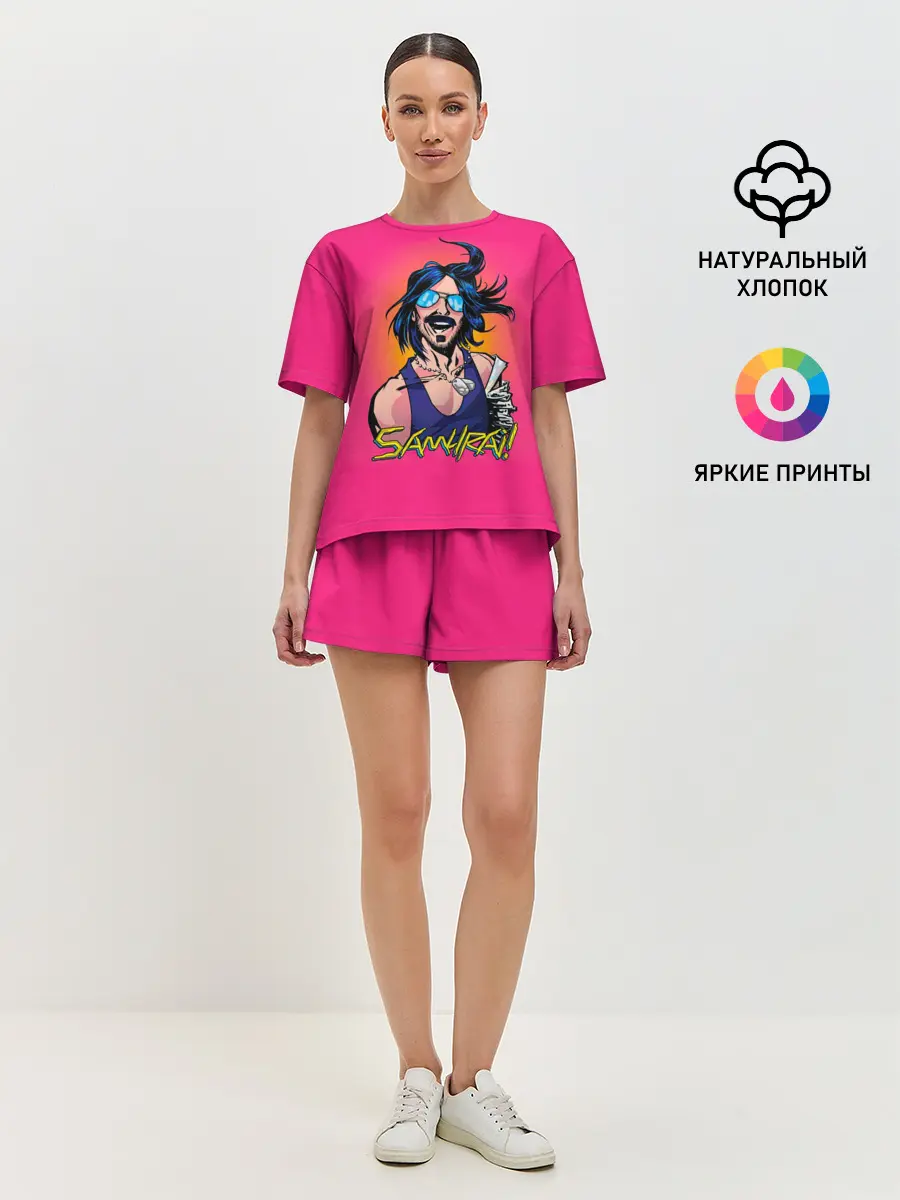 Женская пижама с шортами / SAMURAI Cyberpunk 2077