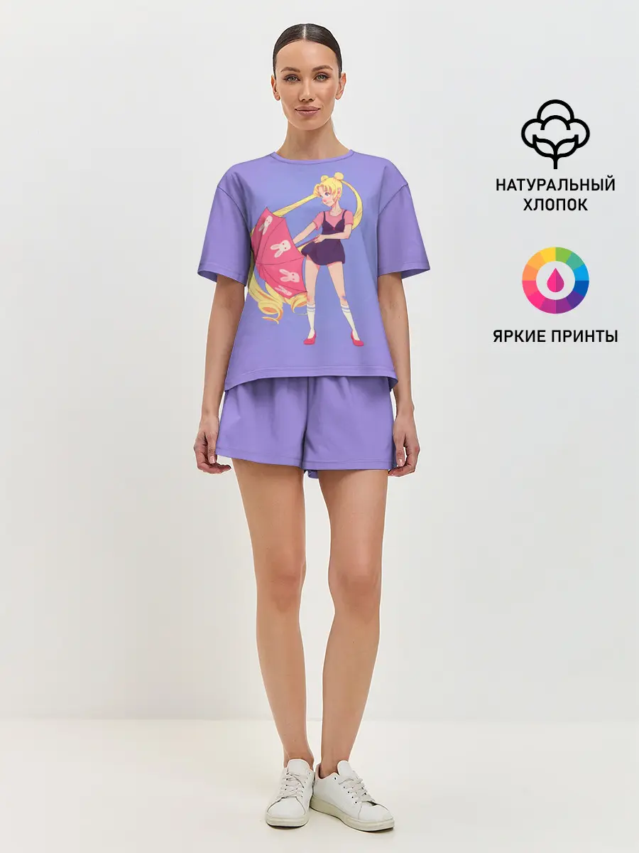 Женская пижама с шортами / Sailor Moon | Сейлор Мун