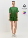 Женская пижама с шортами / Зеленый Лес