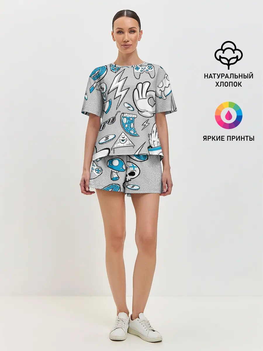 Женская пижама с шортами / Gamer Style