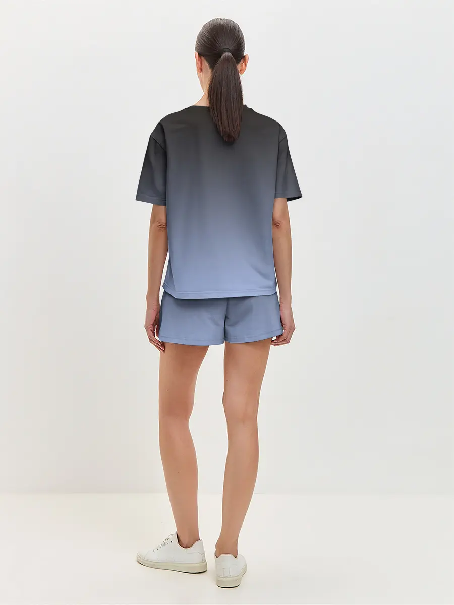 Женская пижама с шортами / сиамская милая кошечка