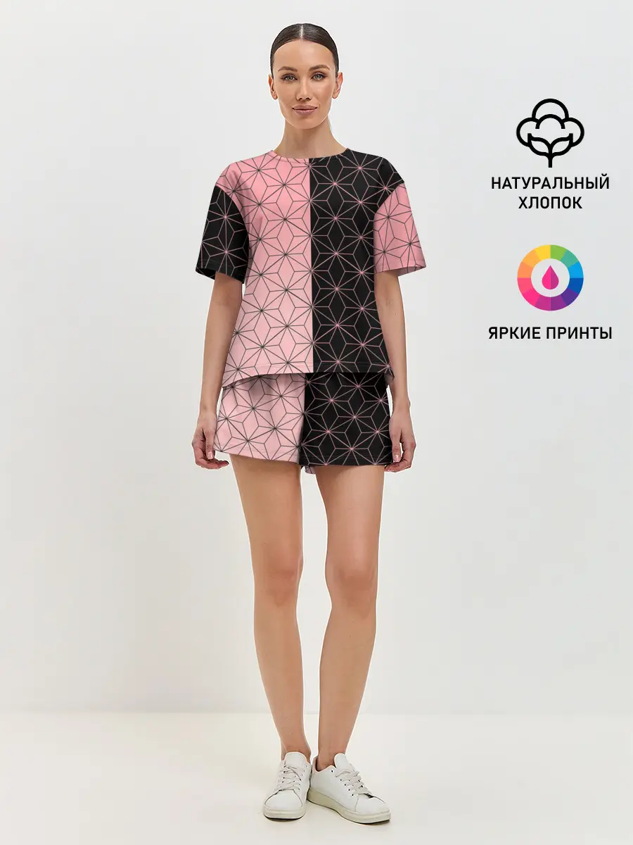 Женская пижама с шортами / КОСТЮМ НЕЗУКО | NEZUKO