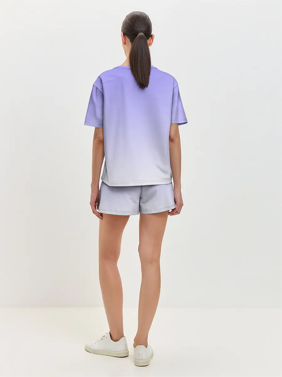 Женская пижама с шортами / Нарисованный милый барашек