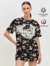 Женская пижама с шортами / Death and roses