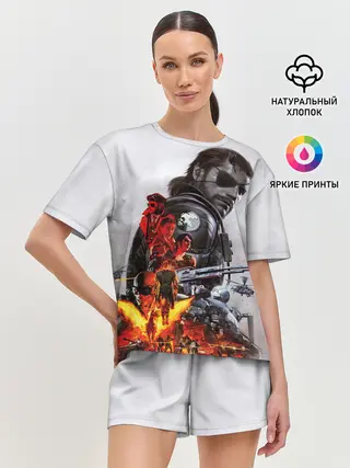Женская пижама с шортами / Metal Gear