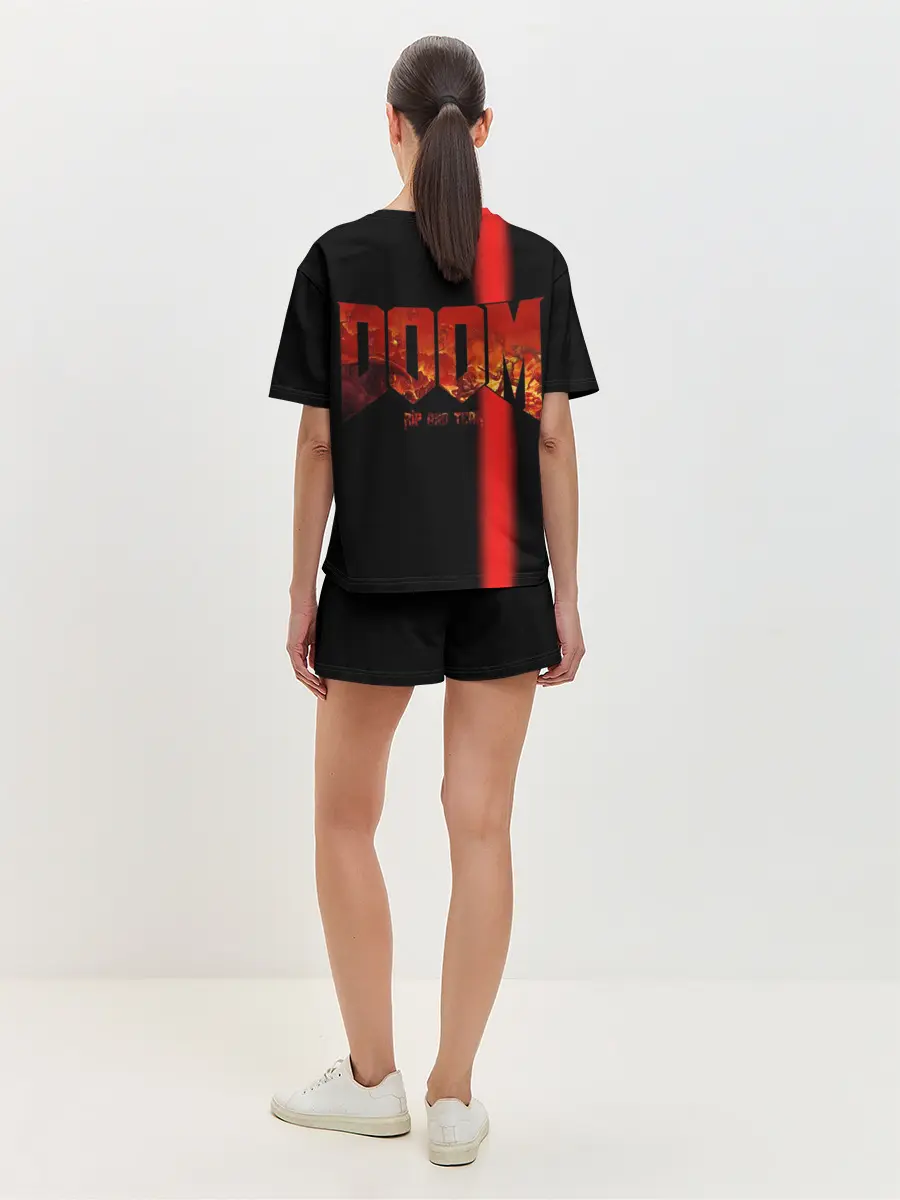 Женская пижама с шортами / Doom | Rip and Tear