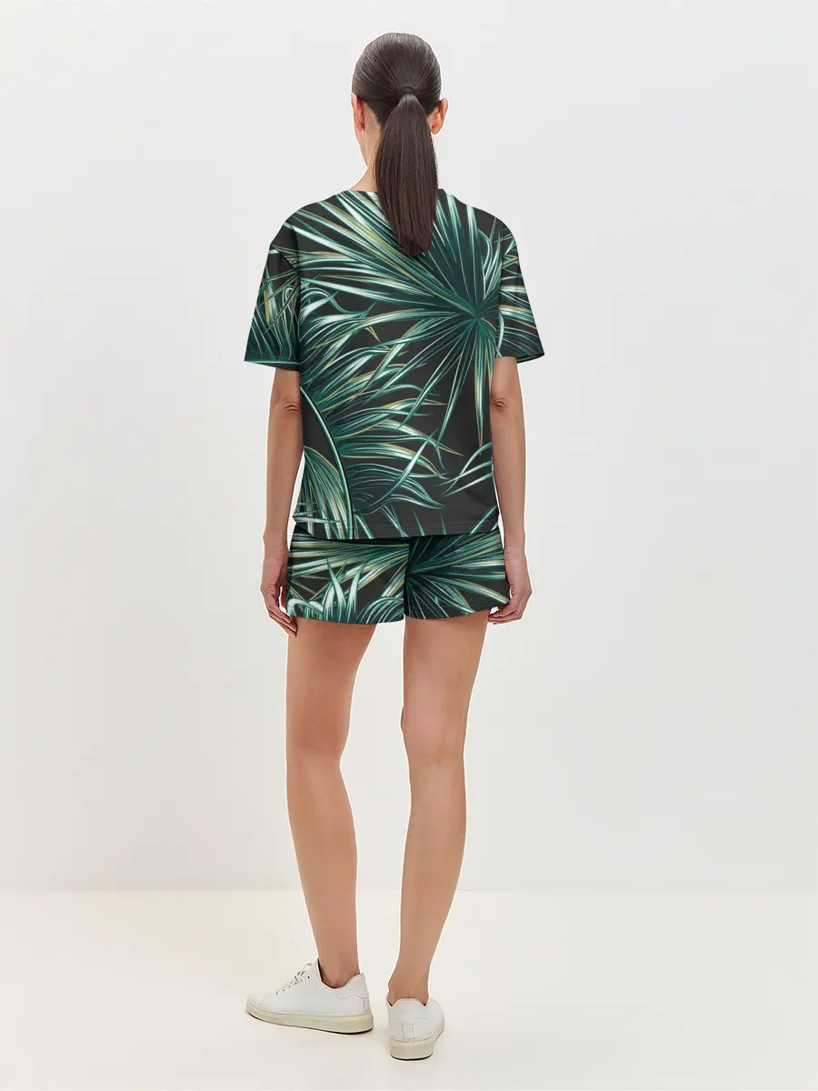 Женская пижама с шортами / Папоротник