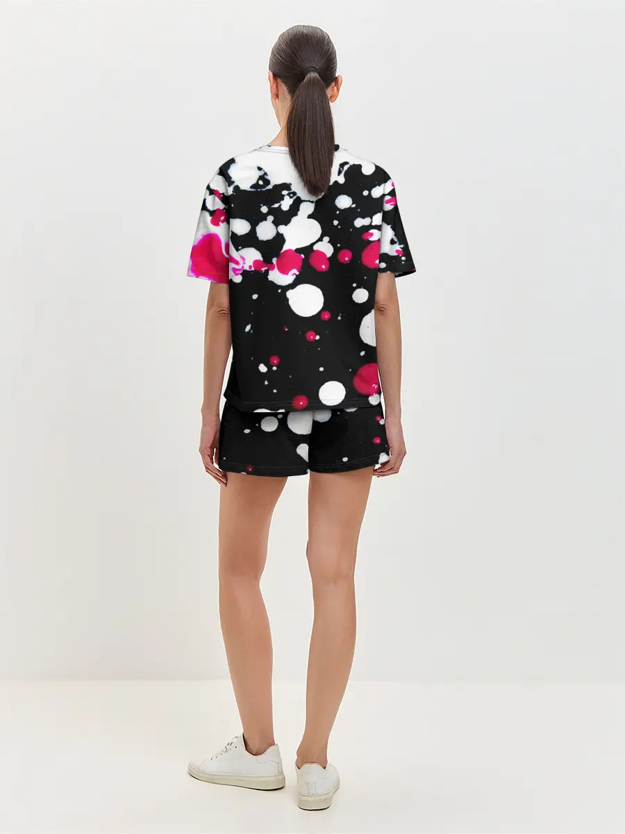 Женская пижама с шортами / Пятна стиля