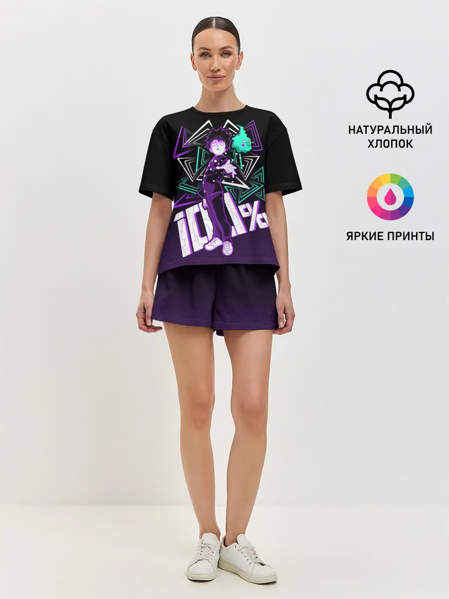 Женская пижама с шортами / МОБ ПСИХО 100