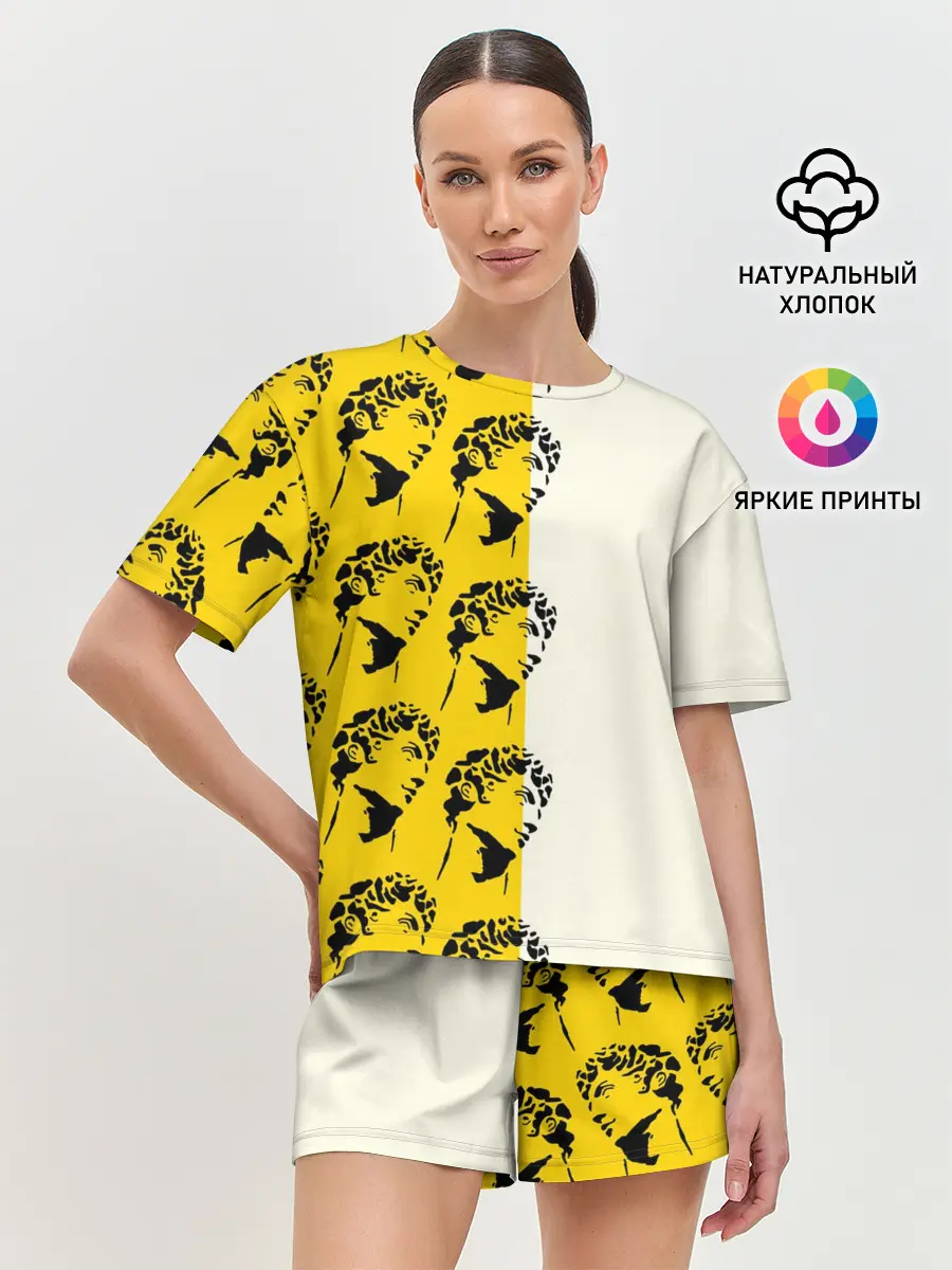 Женская пижама с шортами / Скульптура монограмма