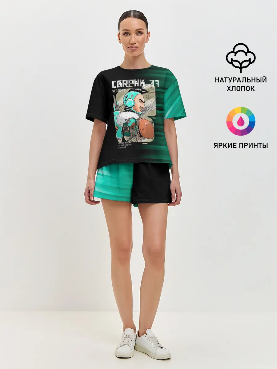 Женская пижама с шортами / CBRPNK 77 VERSION III