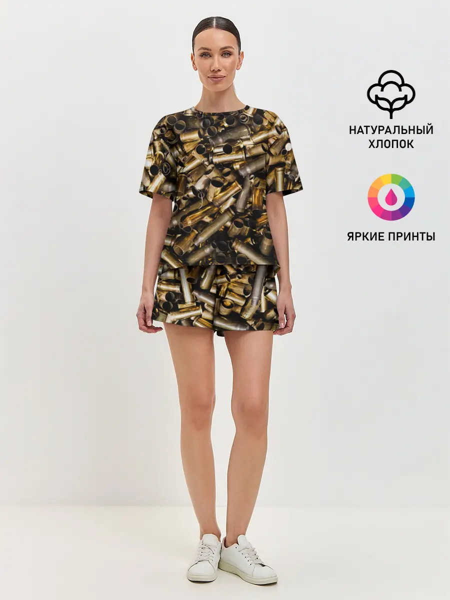 Женская пижама с шортами / Гильзы