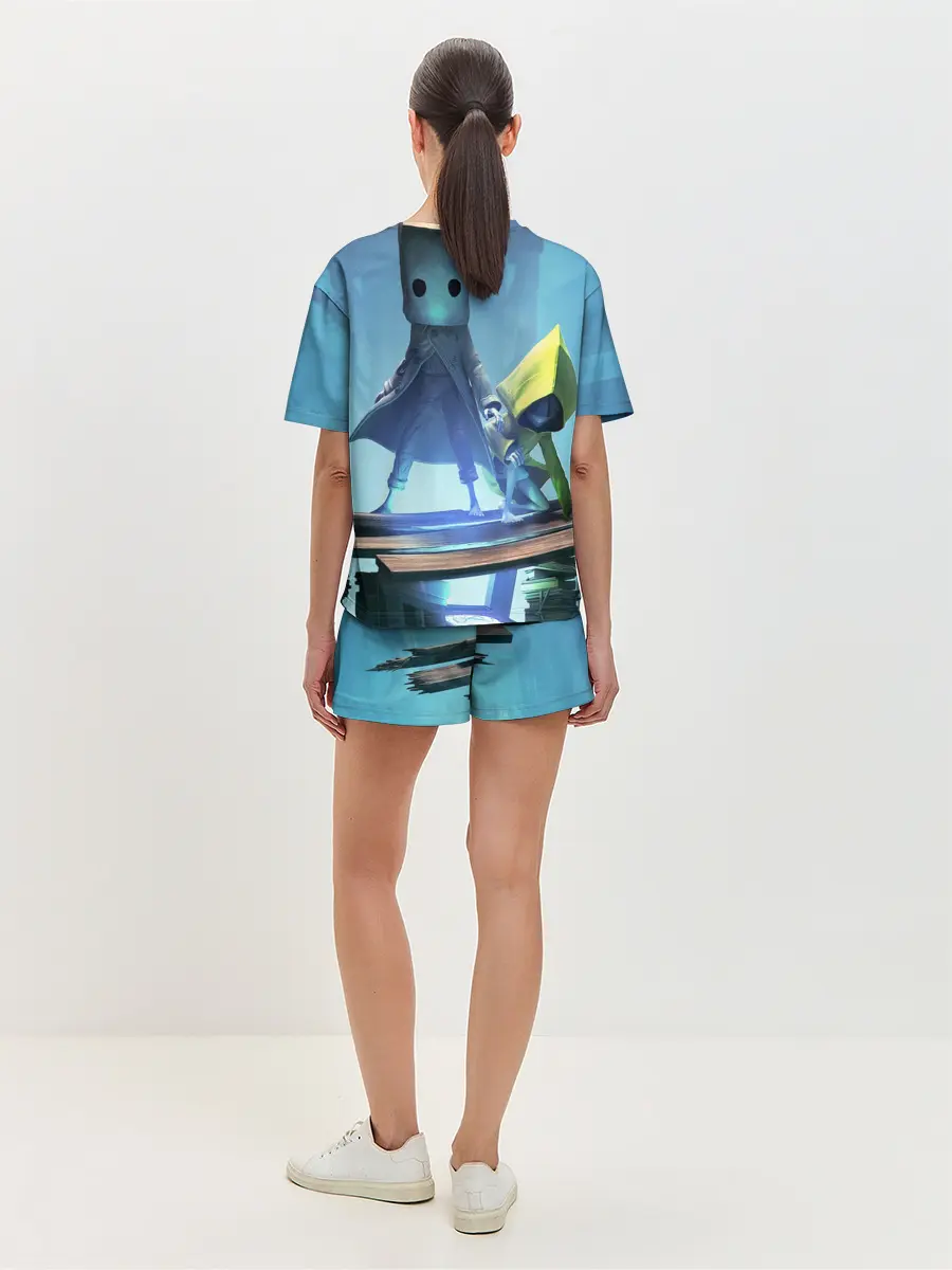 Женская пижама с шортами / Little Nightmares || арт шестой и моно