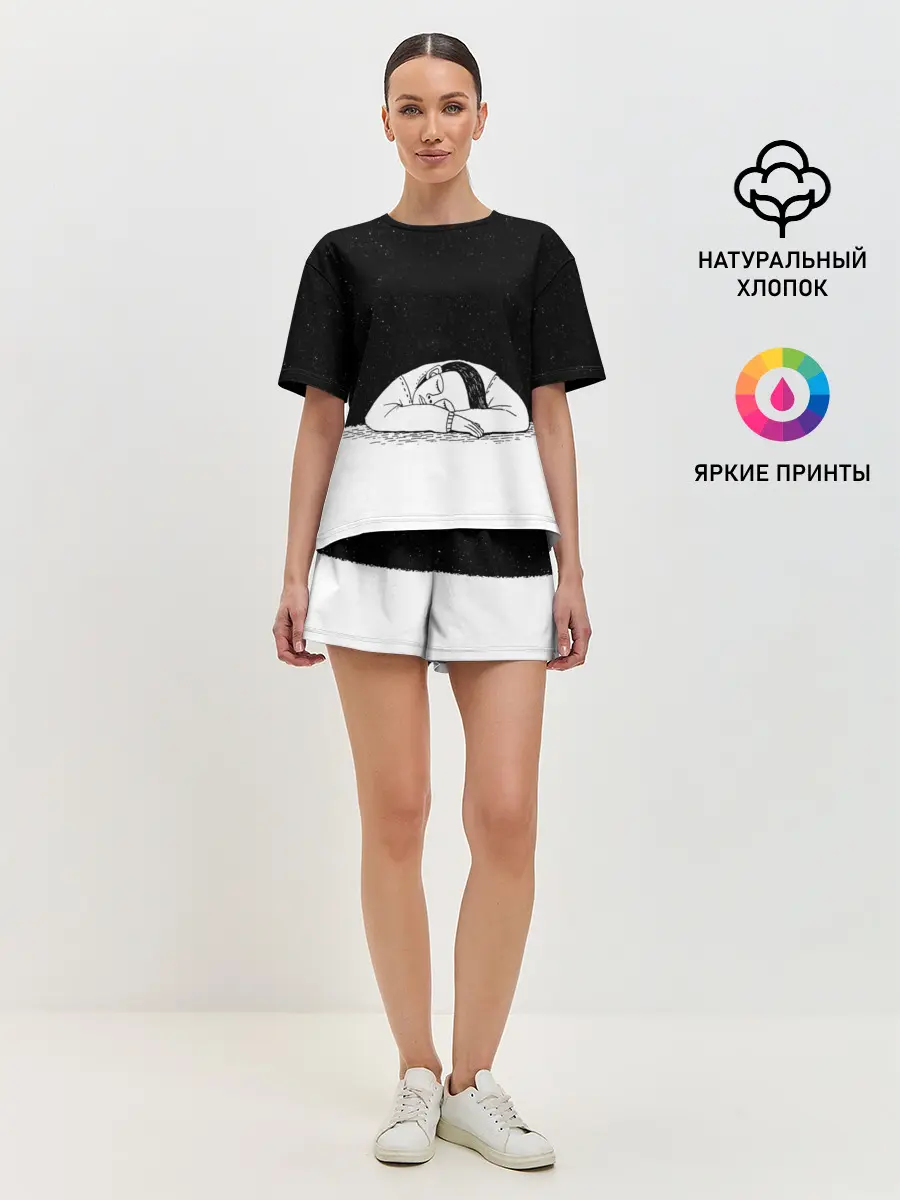 Женская пижама с шортами / Космический сон