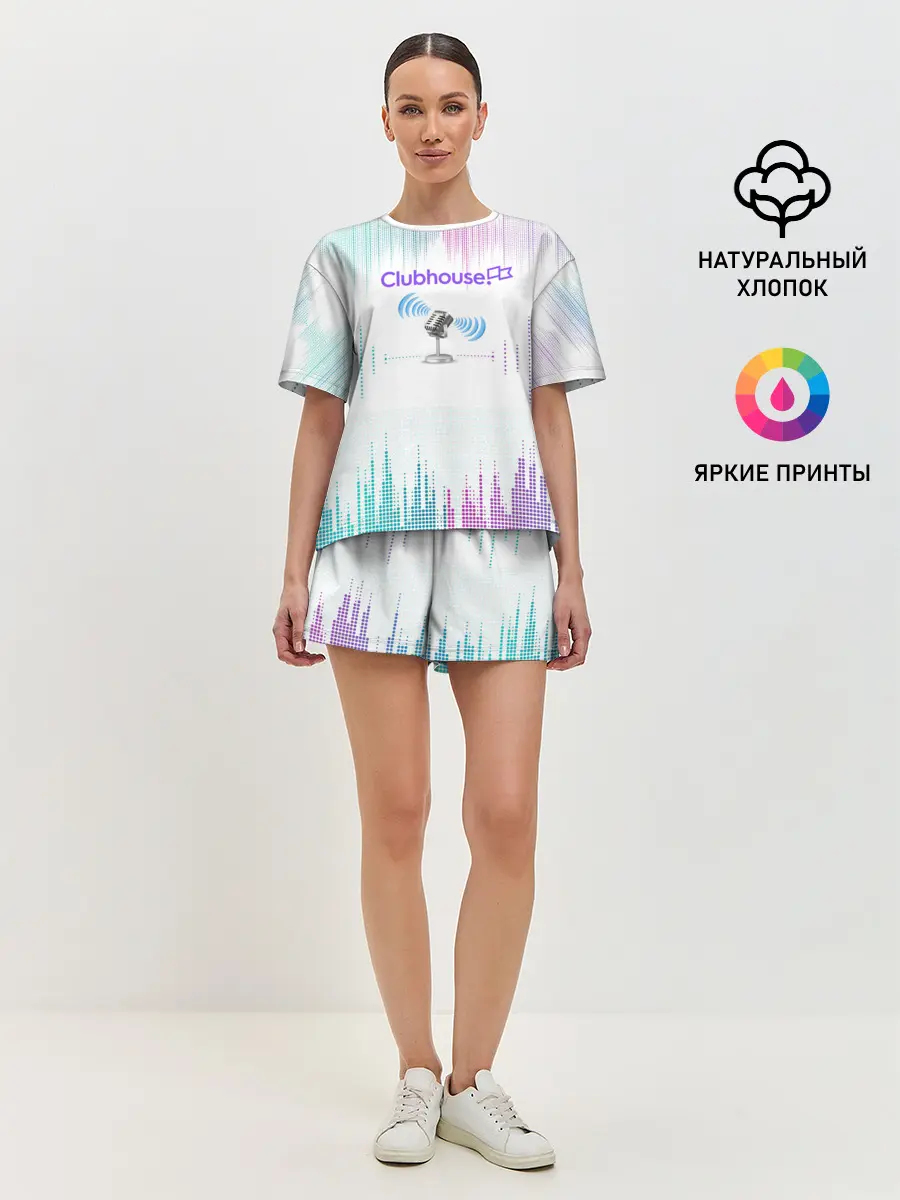 Женская пижама с шортами / clubhouse