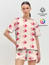 Женская пижама с шортами / Синицы