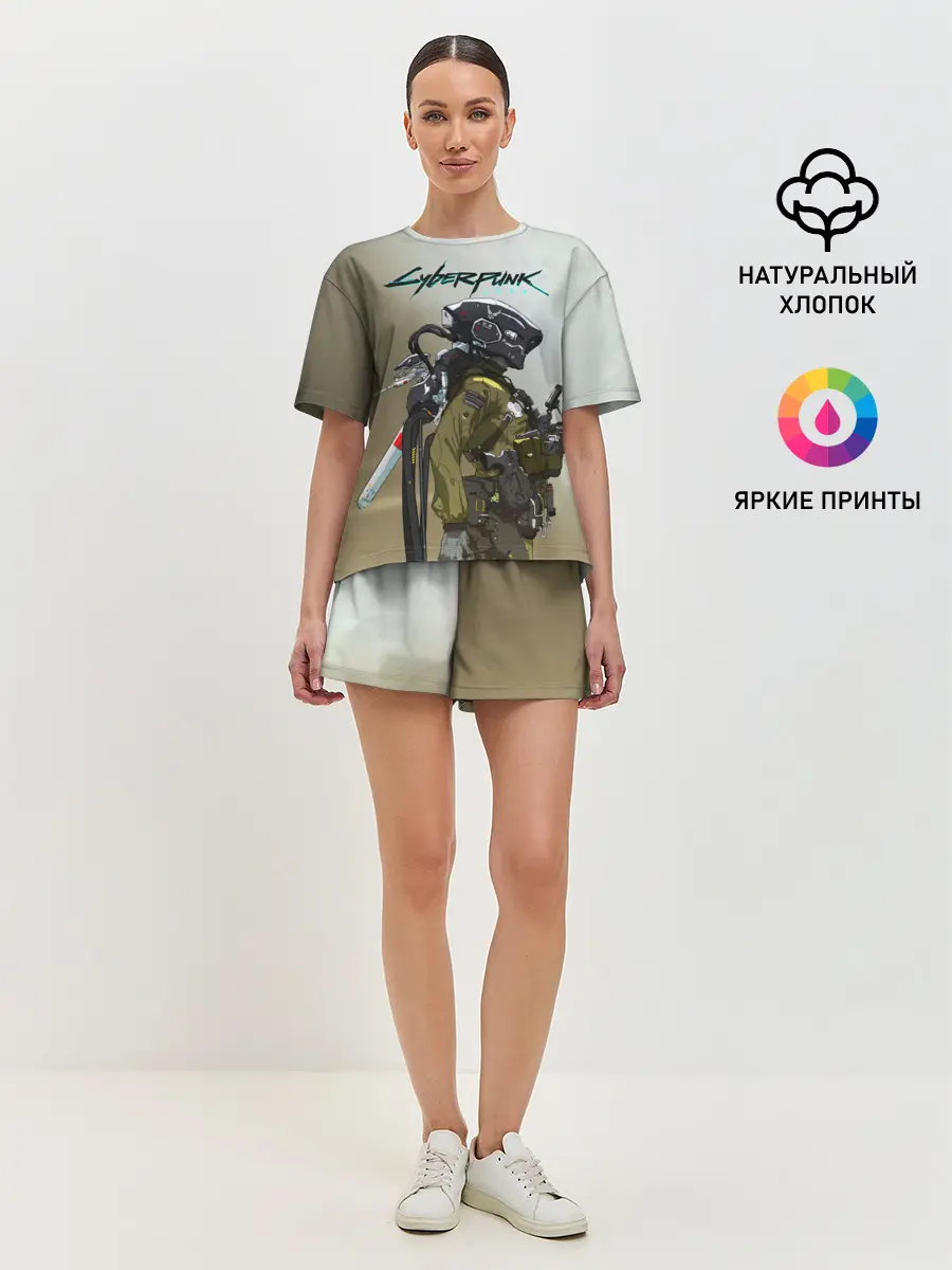 Женская пижама с шортами / Cyberpunk 2077|Киберпанк 2077