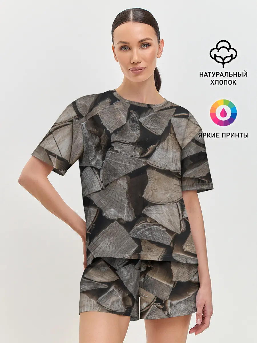 Женская пижама с шортами / ДРОВА