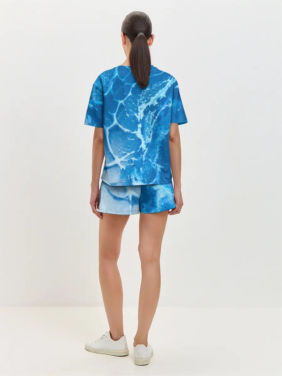 Женская пижама с шортами / Ледяной