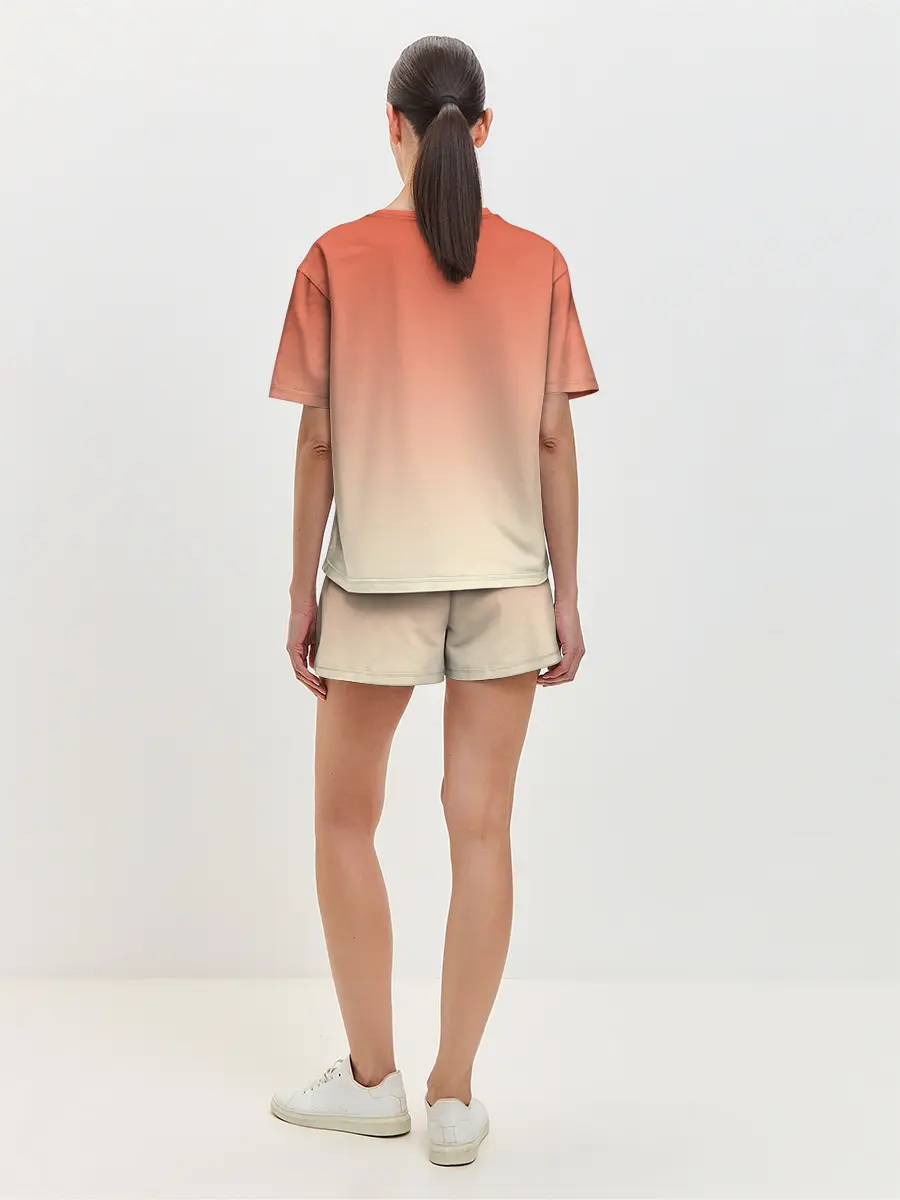 Женская пижама с шортами / попкорн рисунок