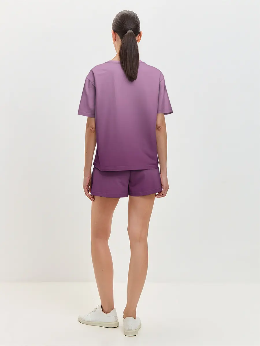 Женская пижама с шортами / кот художник творец